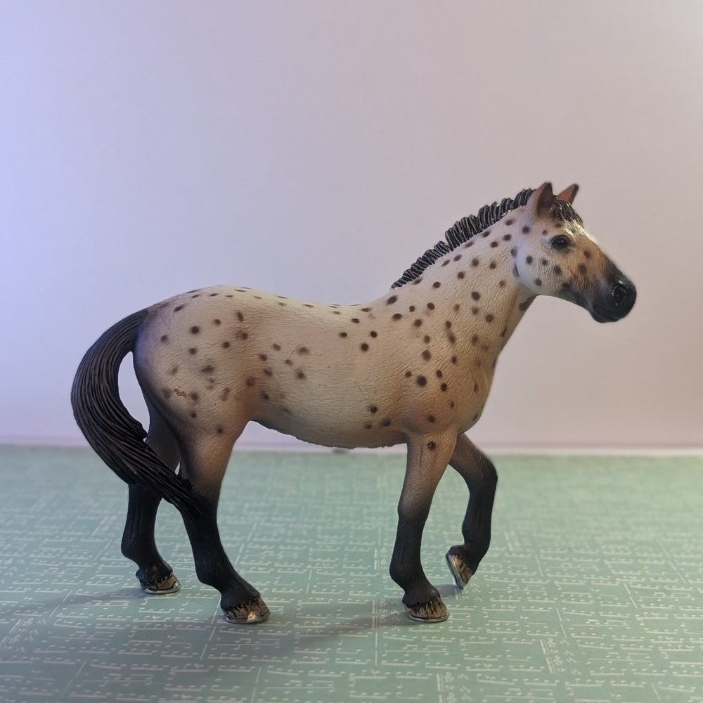 Schleich Knabstrupper stallion horse - Retired, 2010